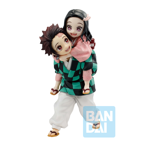 BANDAI Spirits Tanjiro Kamado & Nezuko Kamado (Immortal ties) "Demon Slayer", Bandai Spirits Ichibansho Figure