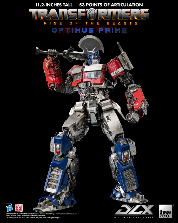 Three Zero Transformers: Rise of the Beasts - DLX Optimus Prime