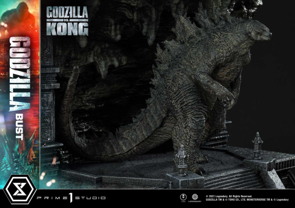 Prime 1 Studio Life Size Bust Godzilla vs Kong (Film) Godzilla Bonus Version | 4580708030975