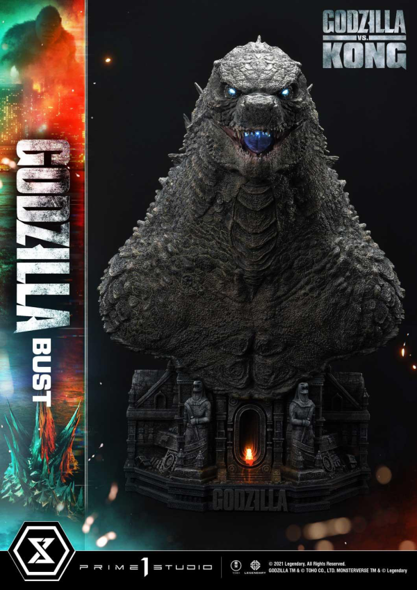 Prime 1 Studio Life Size Bust Godzilla vs Kong (Film) Godzilla Bonus Version | 4580708030975