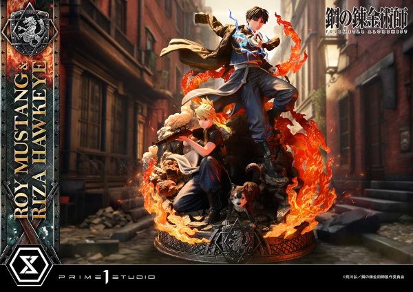 Prime 1 Studio Concept Masterline Fullmetal Alchemist Roy Mustang & Riza Hawkeye DX Bonus Version | 4580708049595