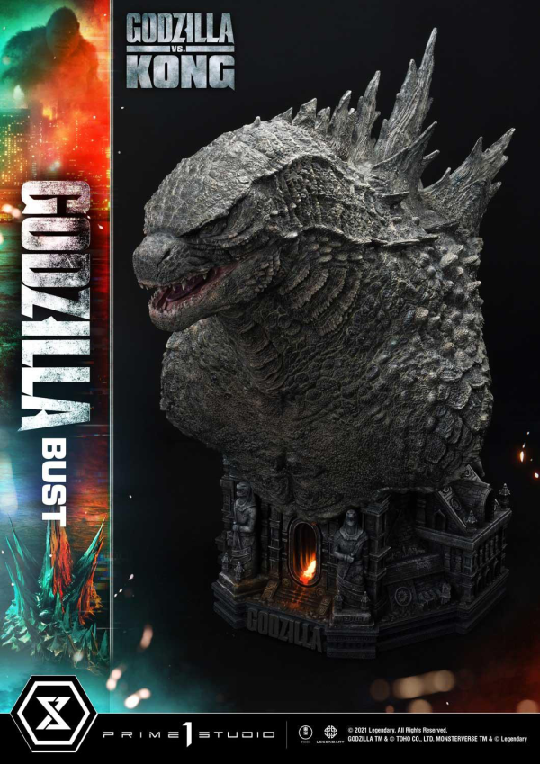 Prime 1 Studio Life Size Bust Godzilla vs Kong (Film) Godzilla Bonus Version | 4580708030975