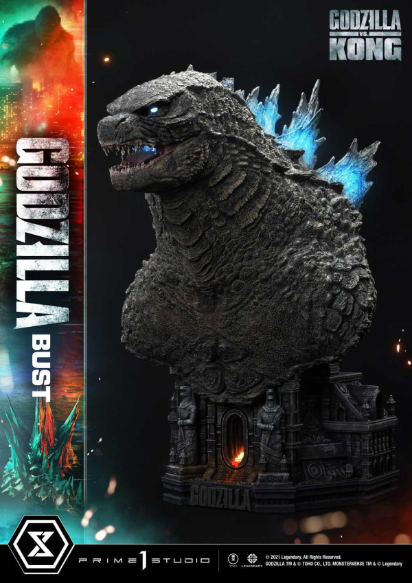 Prime 1 Studio Life Size Bust Godzilla vs Kong (Film) Godzilla Bonus Version | 4580708030975