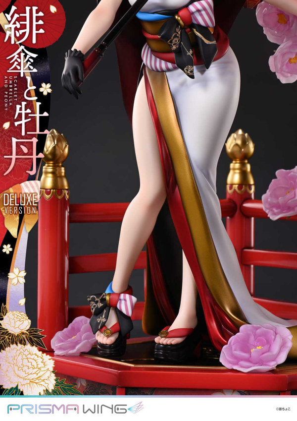 Prime 1 Studio PRISMA WING fuzichoco original Illustration Scarlet Umbrella and Peony Deluxe Version 1/7 Scale Pre-Painted Figure | 4582647120410