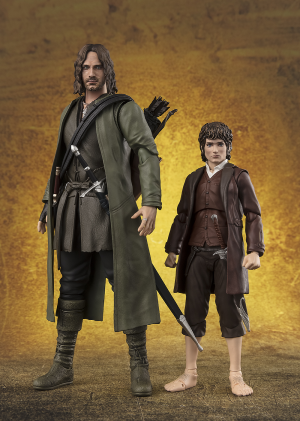 TAMASHII NATIONS Frodo Baggins & Gollum (The Lord of the Rings: The Fellowship of the Ring) "The Lord of the Rings", TAMASHII NATIONS S.H.Figuarts(4573102675637)(4573102675637)