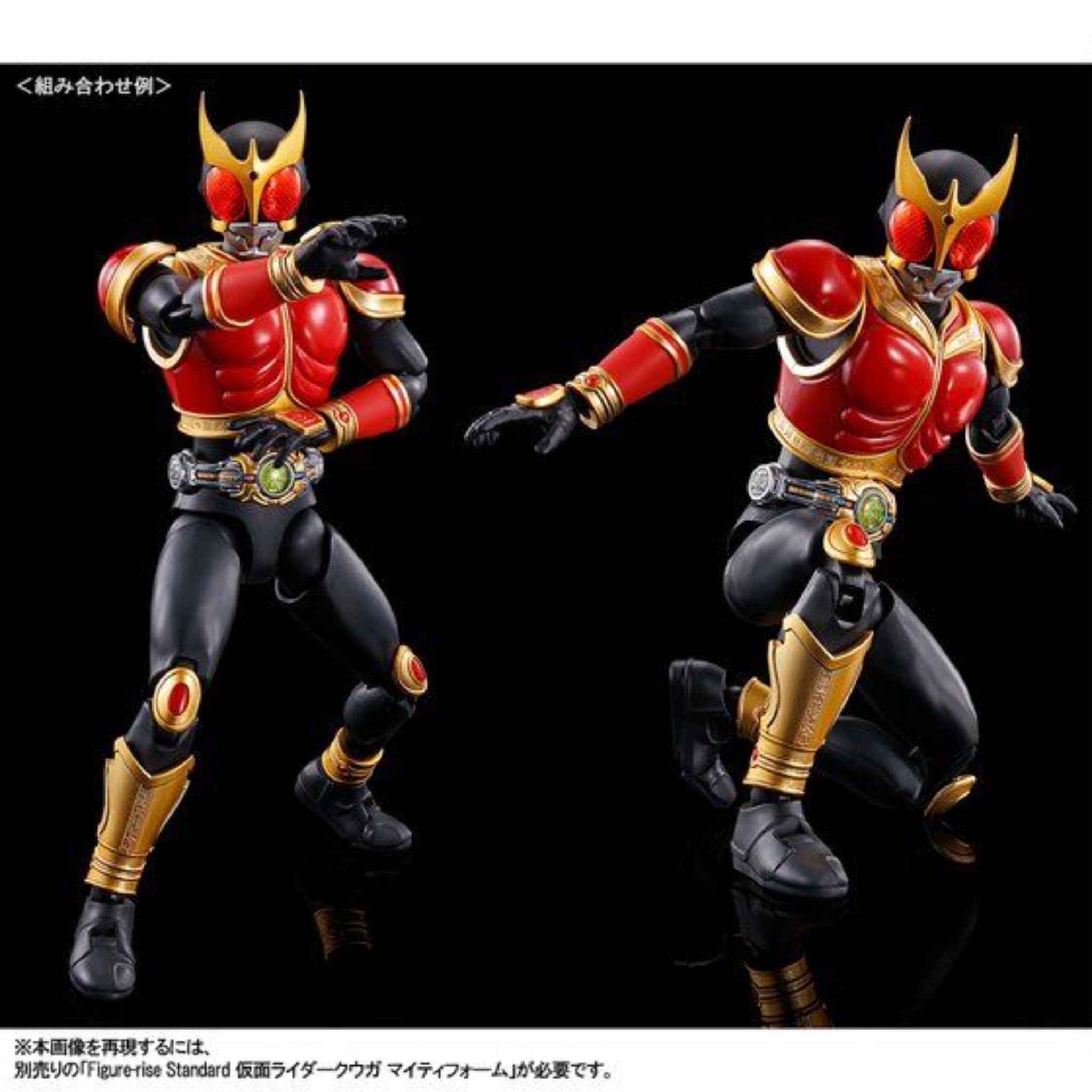 BANDAI Hobby Figure-rise Standard MASKED RIDER KUUGA AMAZING MIGHTY & RISINGMIGHTY Pars Set