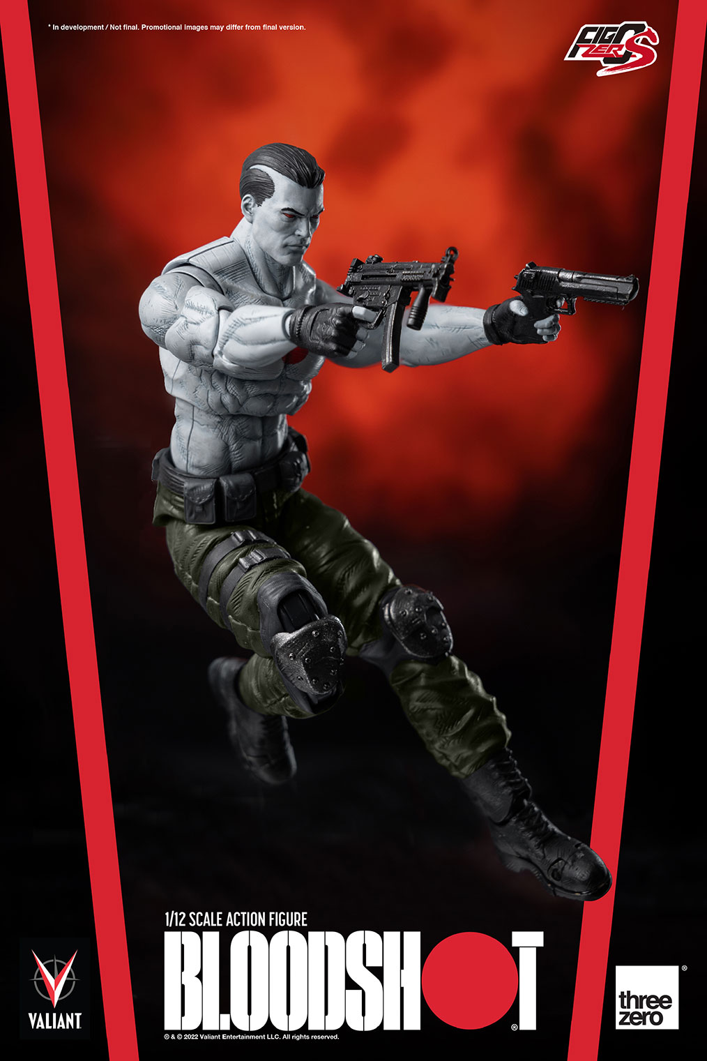 threezero VALIANT - FigZero S 1/12 Bloodshot(04895250801998)