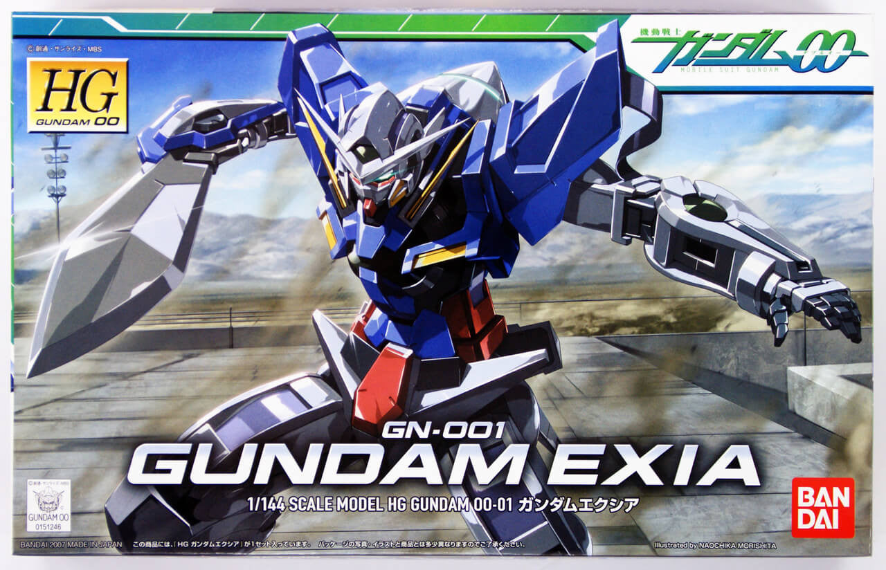 BANDAI Hobby HG 1/144 #01 Gundam Exia