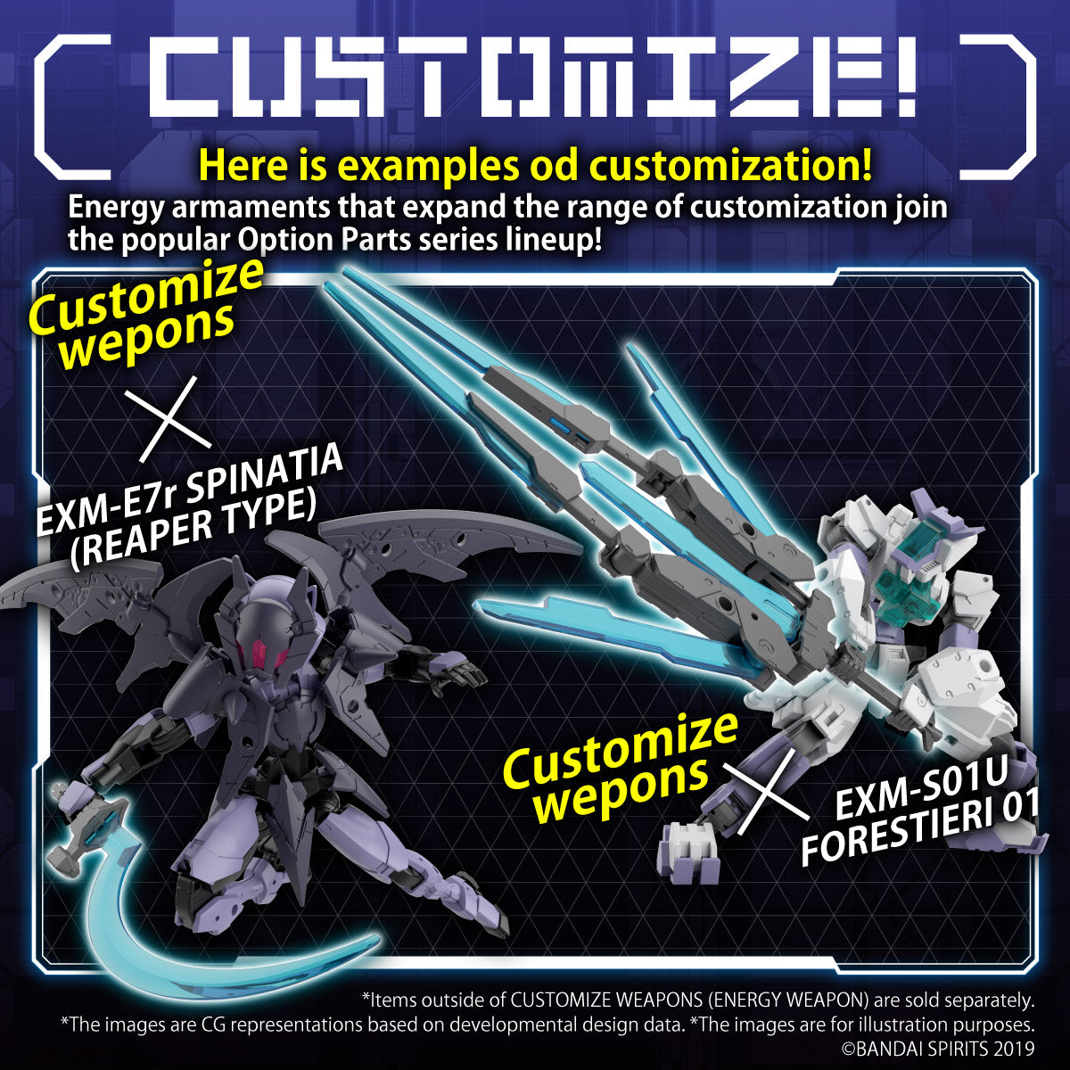 BANDAI Hobby CUSTOMIZE WEAPONS (ENERGY WEAPON)