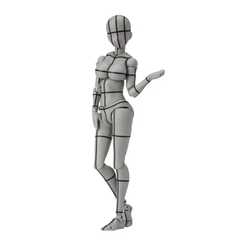 BANDAI Spirits Body Chan -Kentaro Yabuki- Wire Frame (Gray Color Ver.) , Bandai Spirits S.H Figuarts