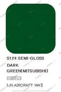 Mr Hobby Mr Color Spray - S124 Dark Green Mitsubishi (Semi-Gloss/Aircraft)