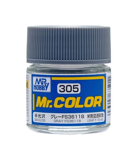 Mr Hobby Mr. Color 305 - Gray FS36118 (Semi-Gloss/Aircraft)