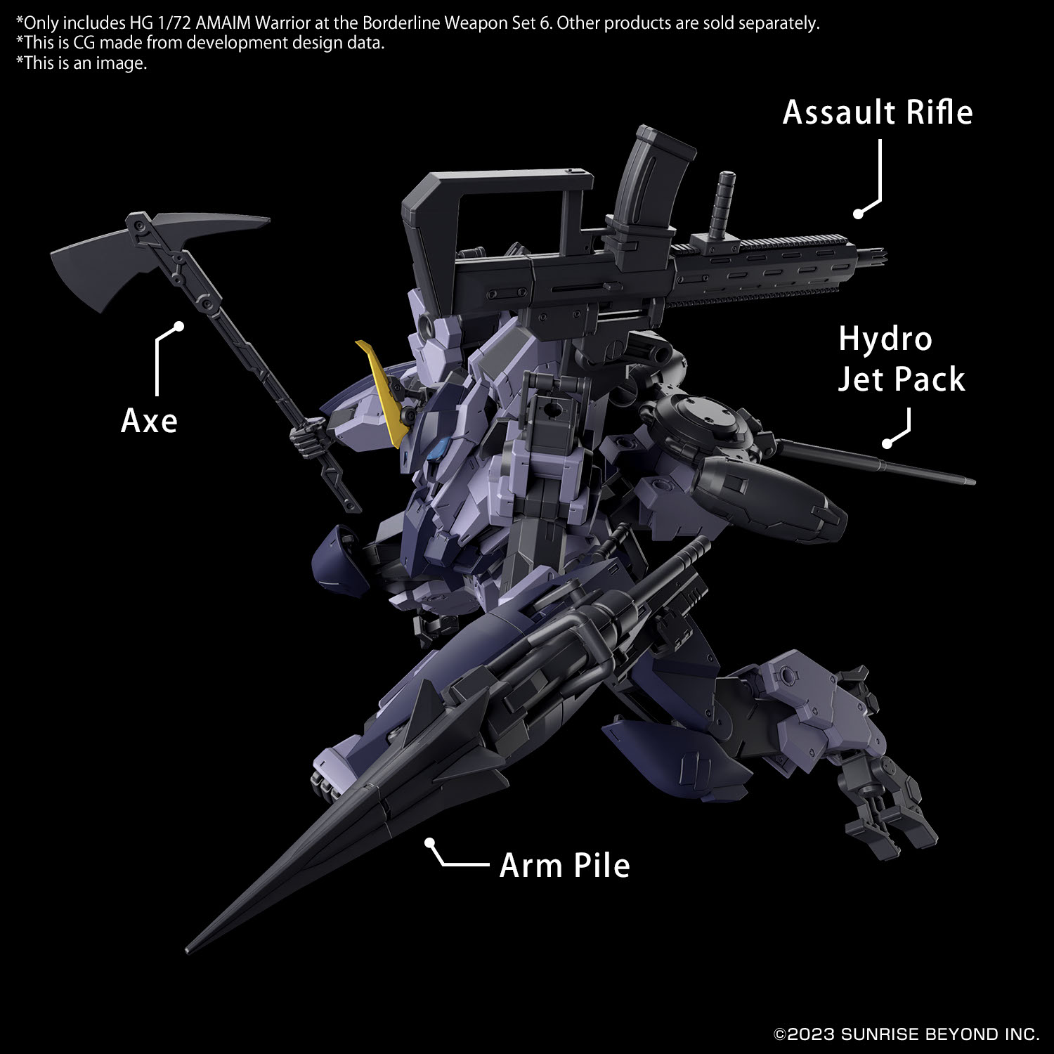 BANDAI Hobby HG 1/72 AMAIM Warrior at the Borderline Weapon Set6