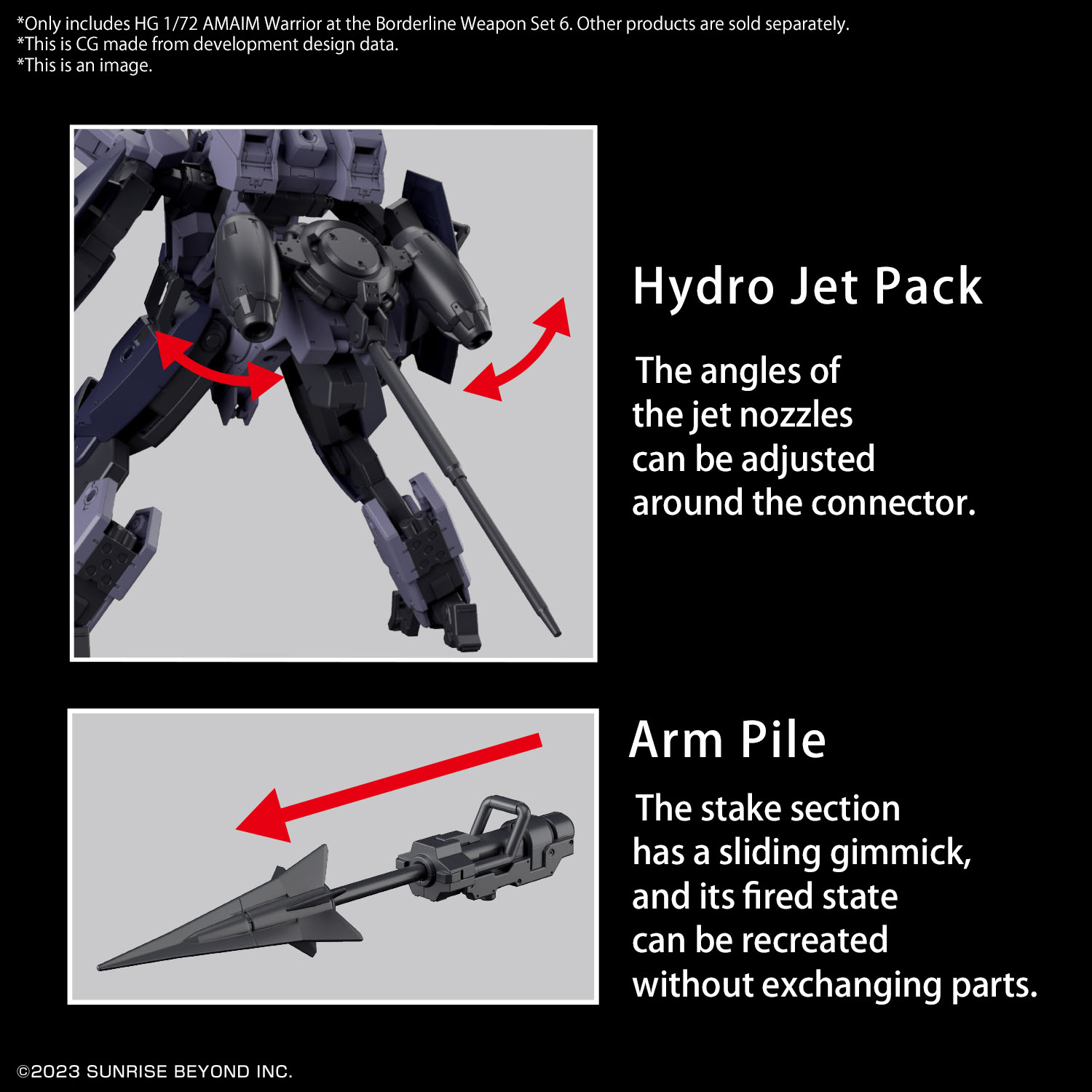 BANDAI Hobby HG 1/72 AMAIM Warrior at the Borderline Weapon Set6