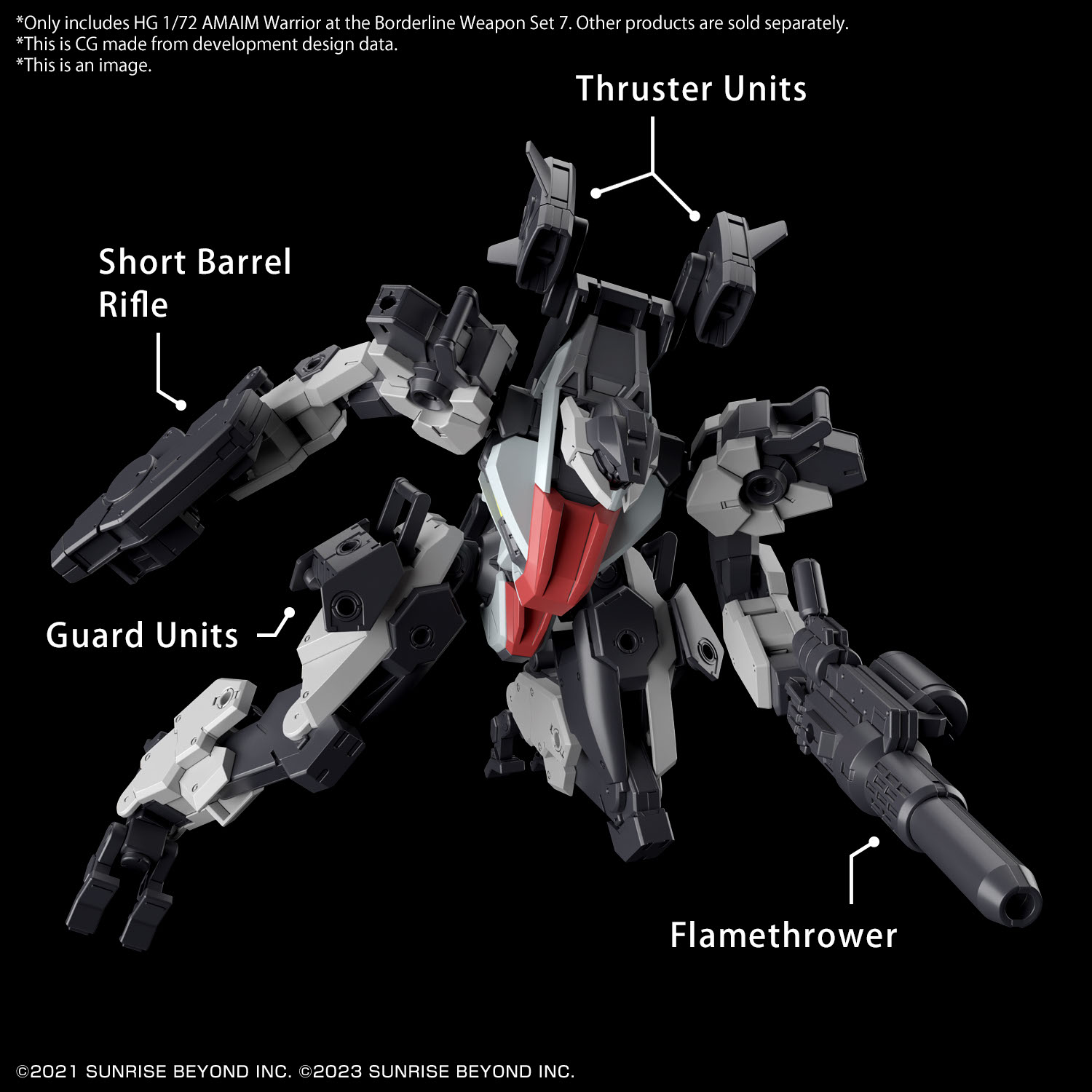 BANDAI Hobby HG 1/72 AMAIM Warrior at the Borderline Weapon Set7