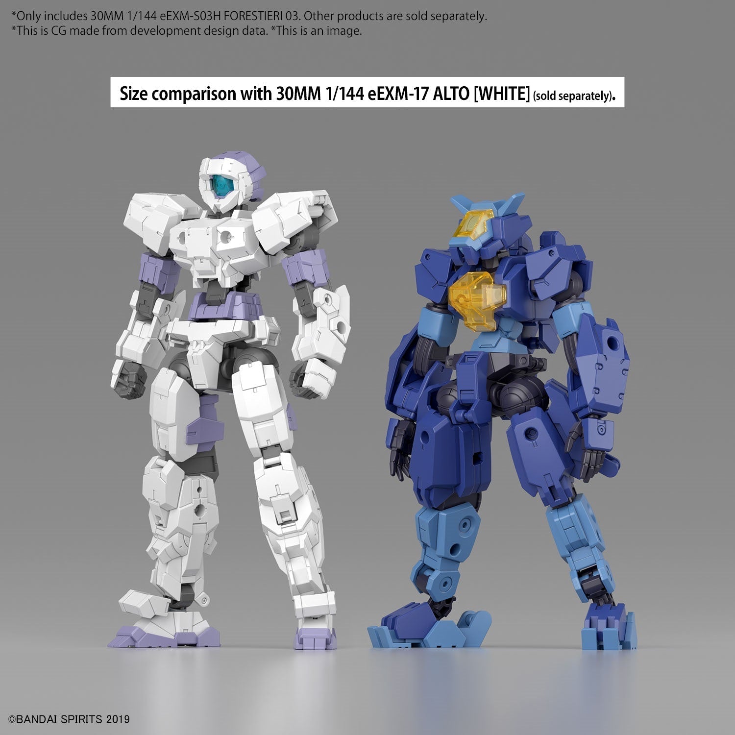 BANDAI Hobby 30MM 1/144 eEXM-S03H FORESTIERI 03