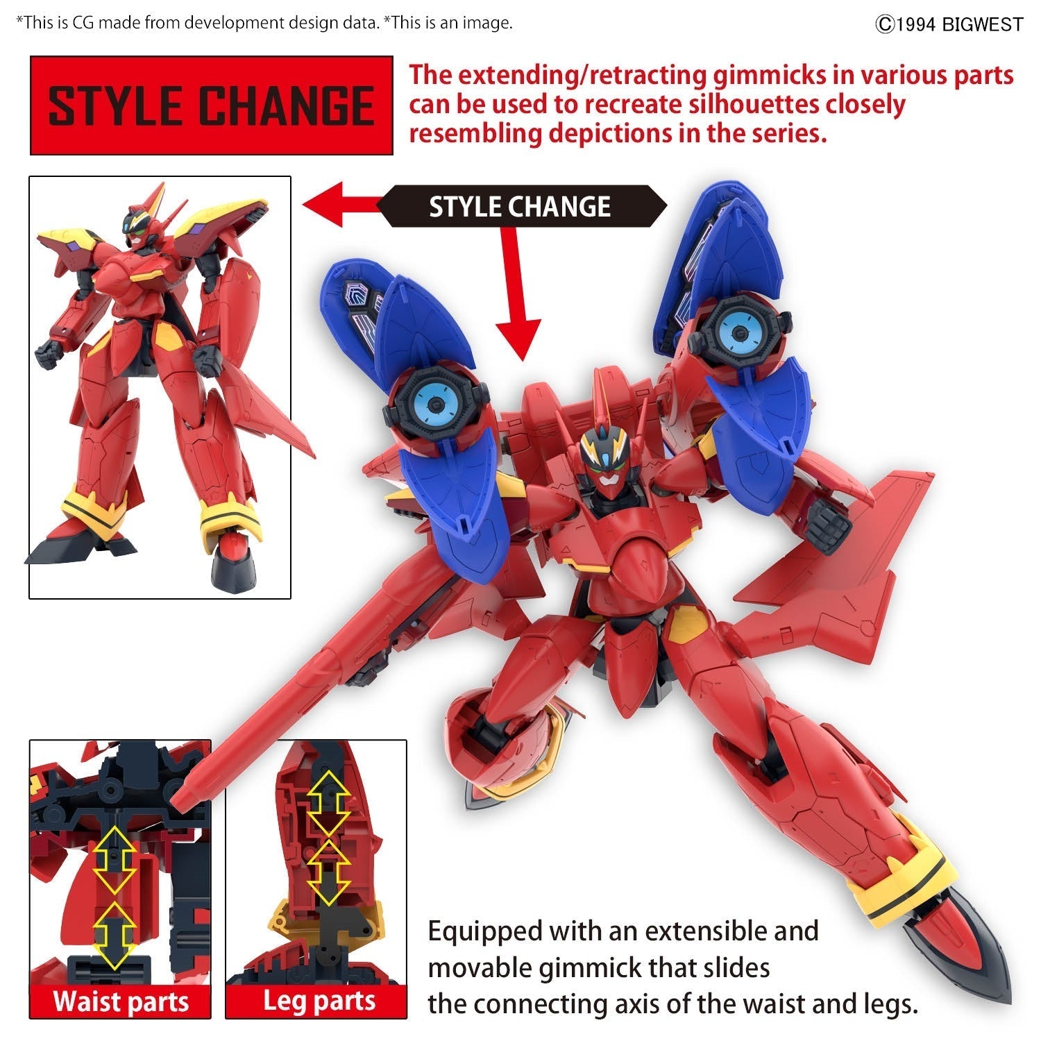 BANDAI Hobby HG 1/100 VF-19 CUSTOM FIRE VALKYRIE WITH SOUND BOOSTER