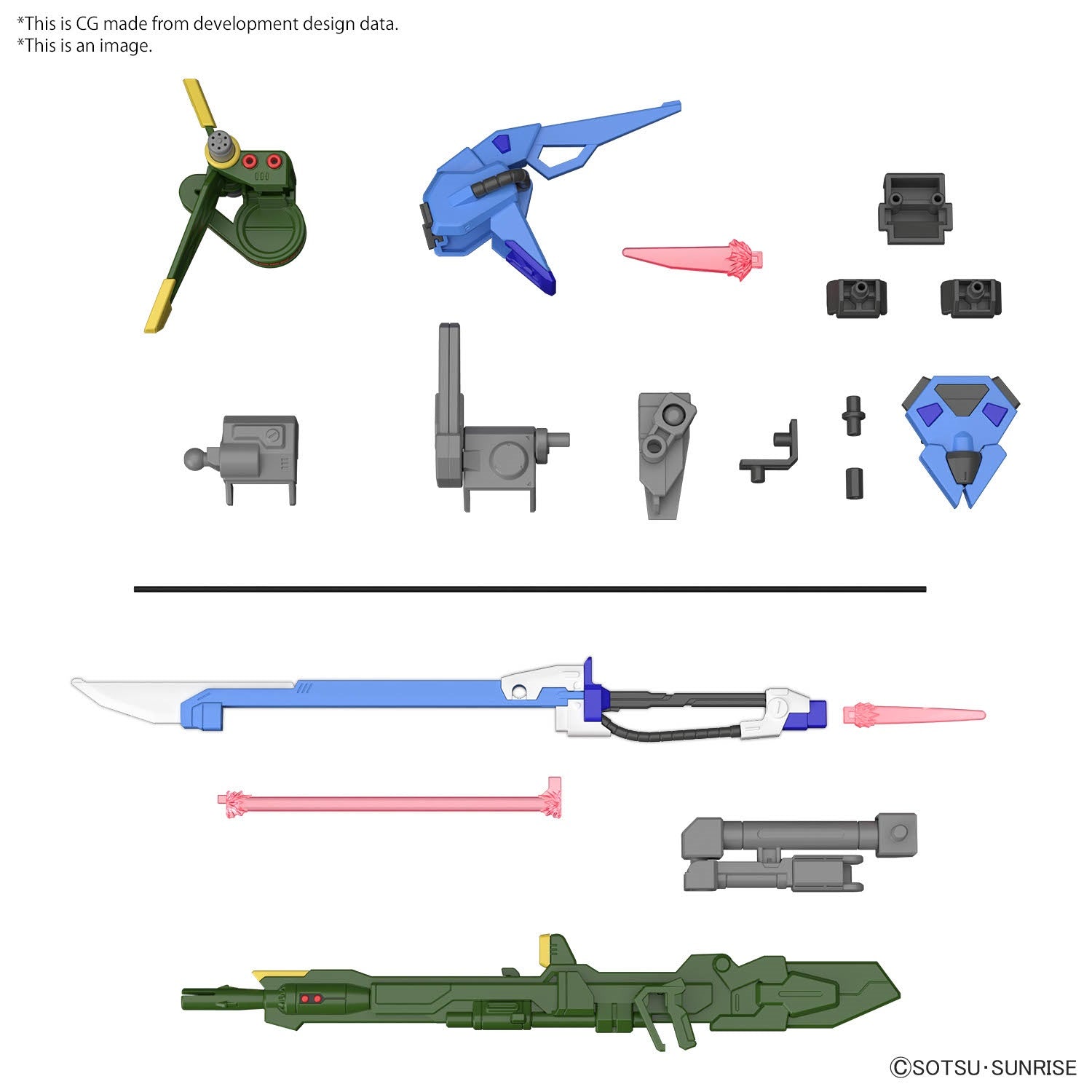 BANDAI Hobby OPTION PARTS SET GUNPLA 02 (LAUNCHER STRIKER & SWORD STRIKER)