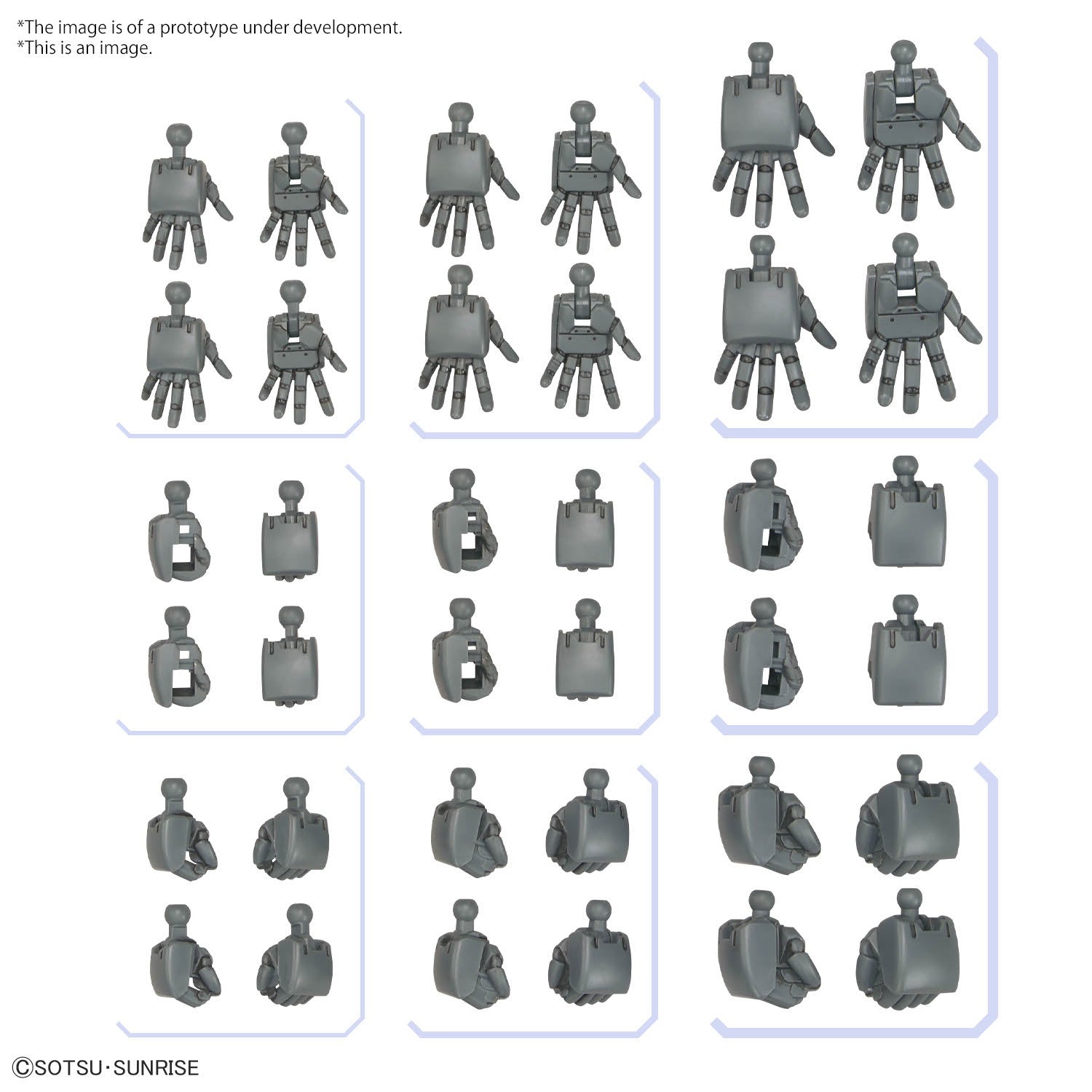 BANDAI Hobby OPTION PARTS SET GUNPLA 04 (BUILD HANDS ROUND)