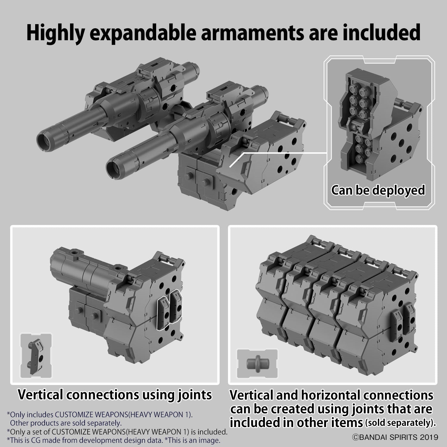 BANDAI Hobby CUSTOMIZE WEAPONS (HEAVY WEAPON 1)