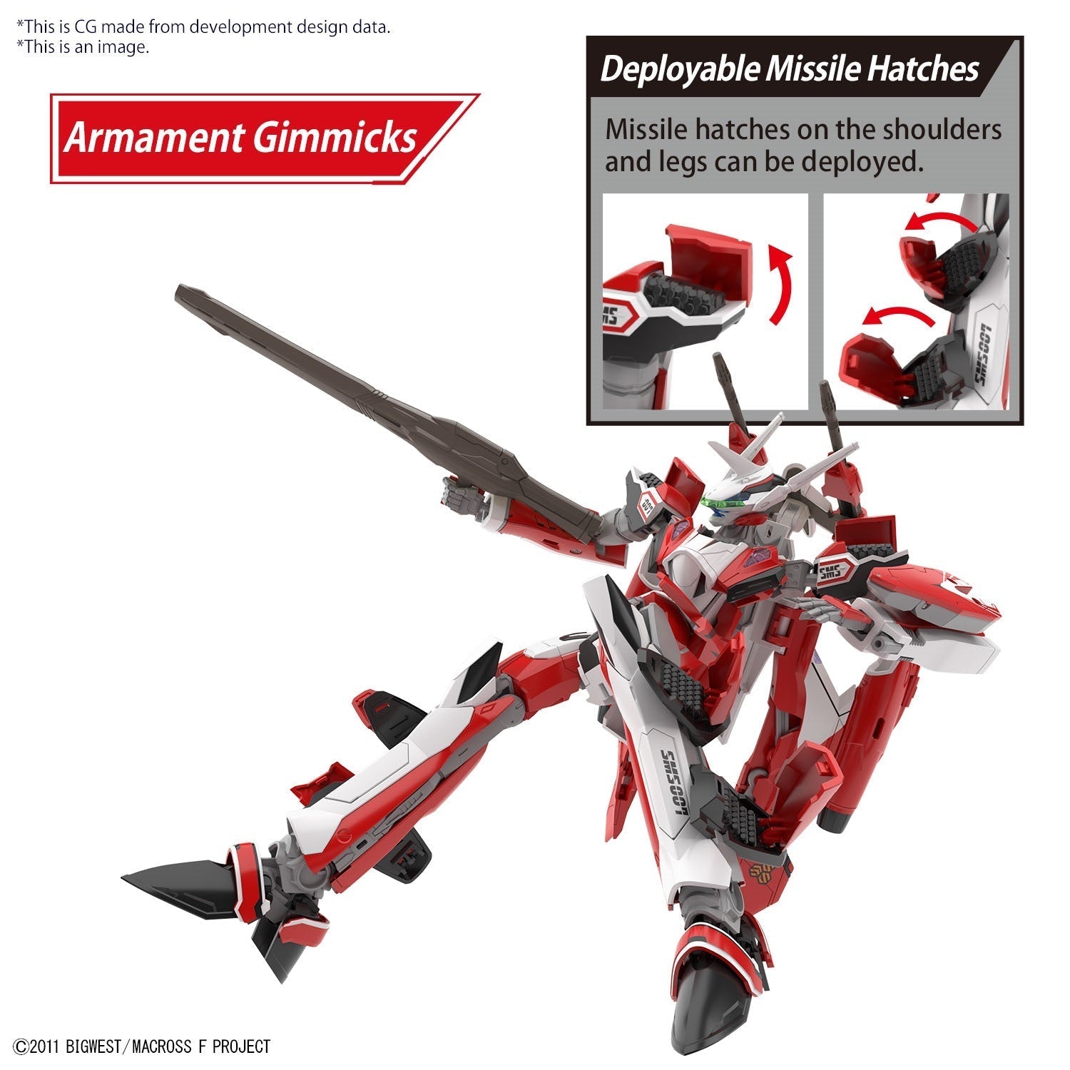 BANDAI Hobby HG 1/100 YF-29 DURANDAL VALKYRIE (ALTO SAOTOME USE)