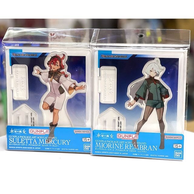 BANDAI Hobby GUNPLA PACKAGE ART ACRYLIC STAND (SULETTA X6 MIORINE x4)