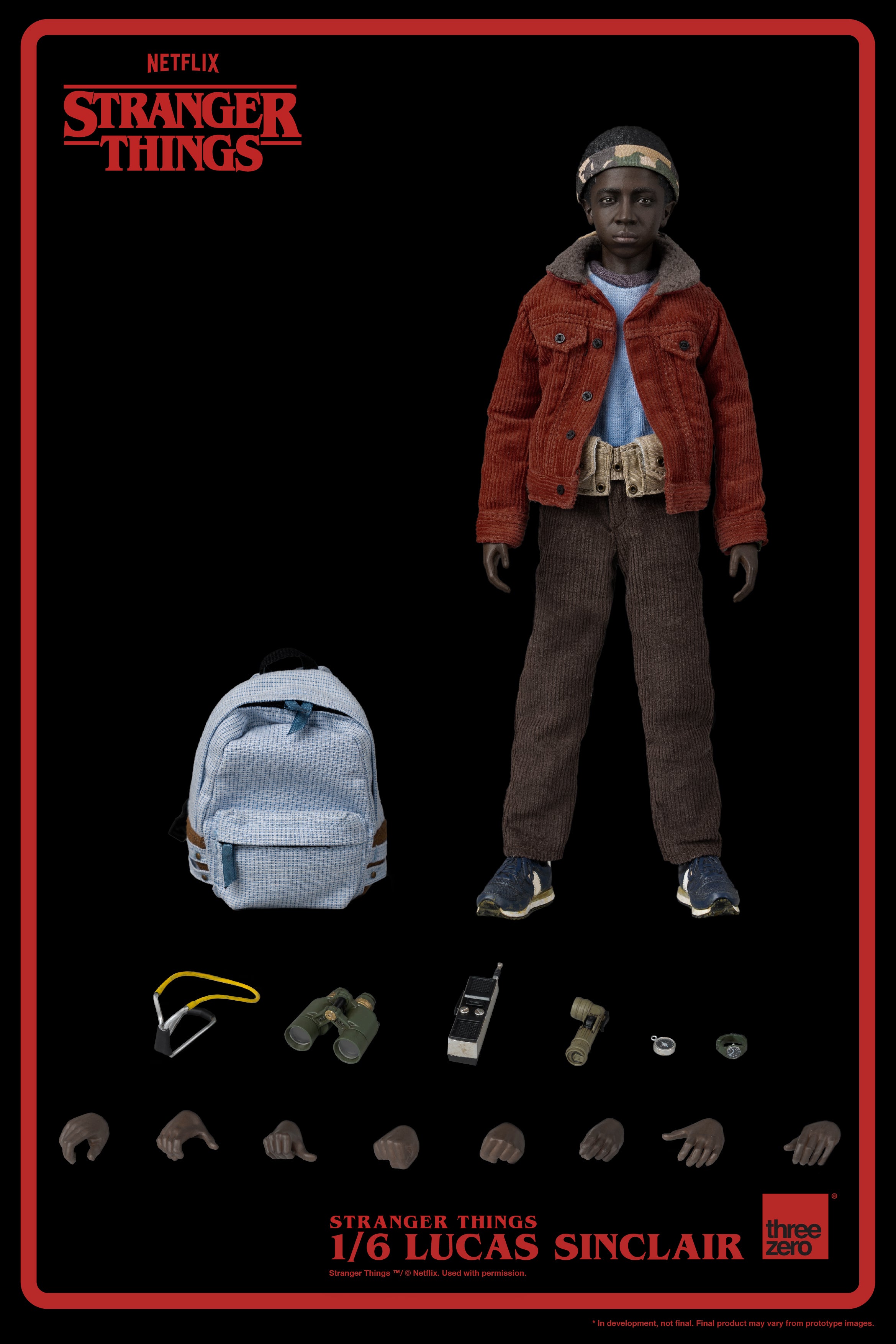 STRANGER THINGS LUCAS SINCLAIR 1/6 SCALE FIG