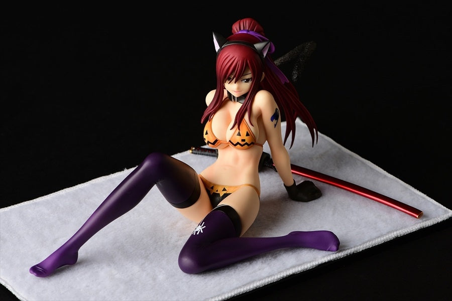 FAIRY TAIL ERZA SCARLET HALLOWEEN CAT GRAVURE 1/6 PVC FIG