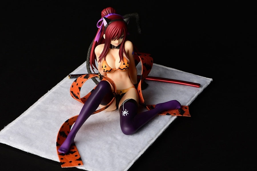 FAIRY TAIL ERZA SCARLET HALLOWEEN CAT GRAVURE 1/6 PVC FIG