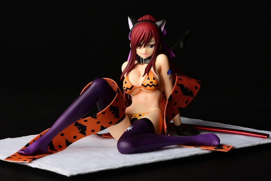 FAIRY TAIL ERZA SCARLET HALLOWEEN CAT GRAVURE 1/6 PVC FIG