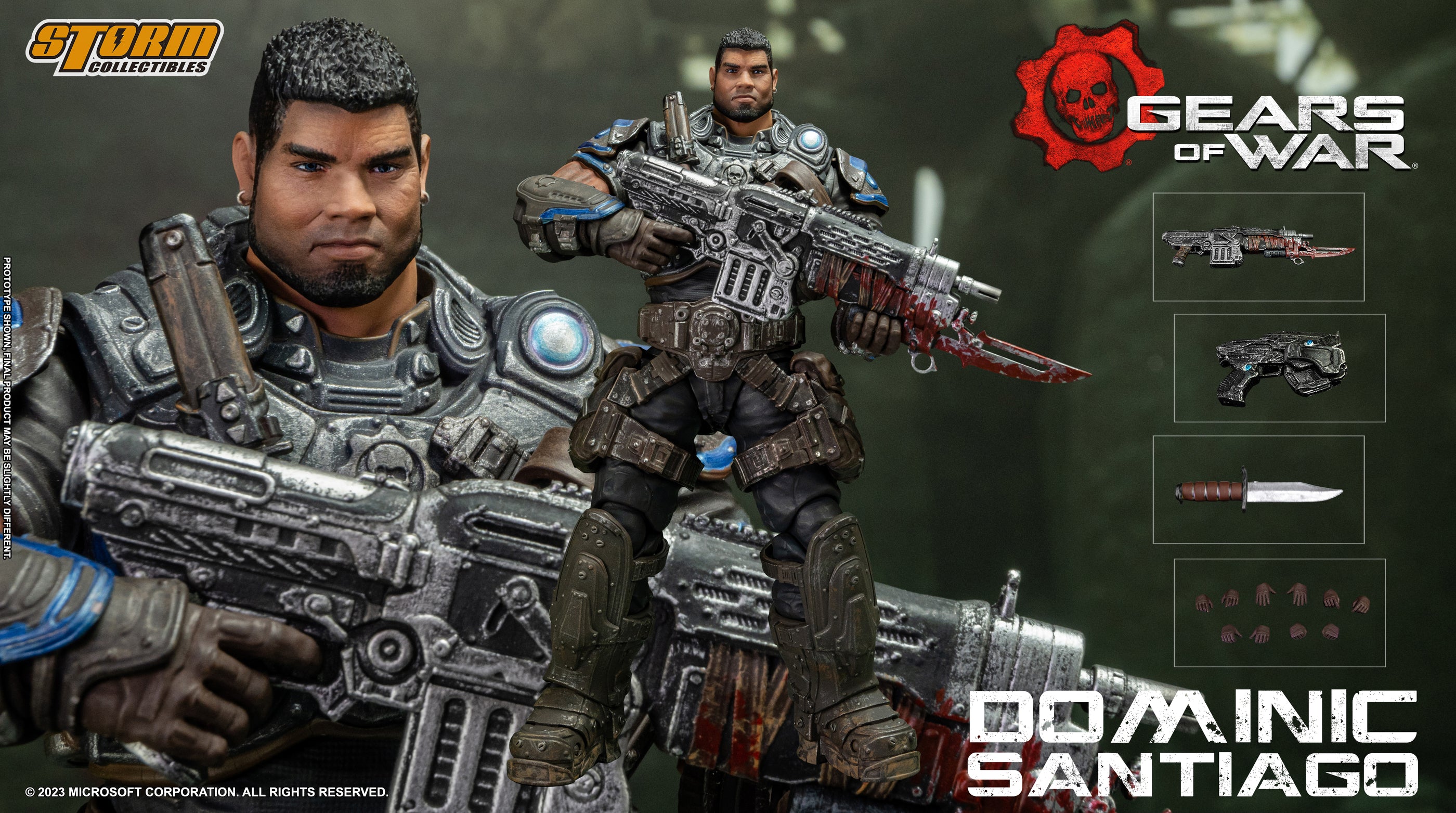 STORM COLLECTIBLES GEARS OF WAR DOMINIC SANTIAGO 1/12 AF