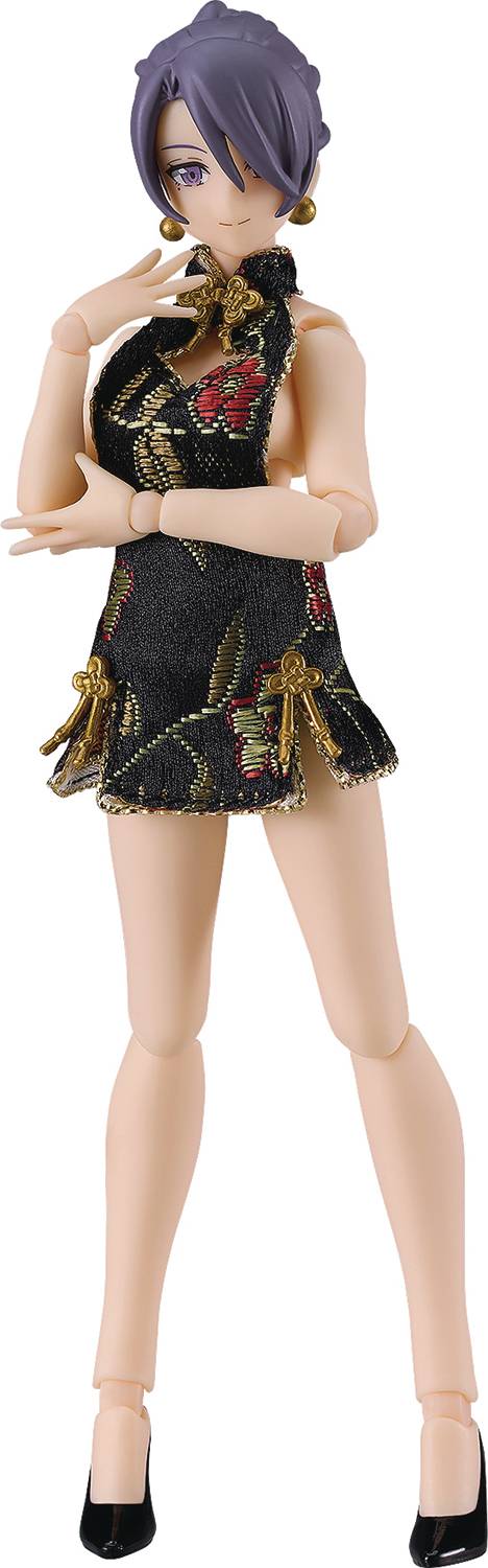 FIGMA STYLES FEMALE MIKA MINI SKIRT CHINESE DRESS BLACK AF (