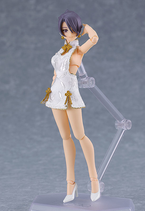 FIGMA STYLES MINI SKIRT CHINESE DRESS OUTFIT WHITE