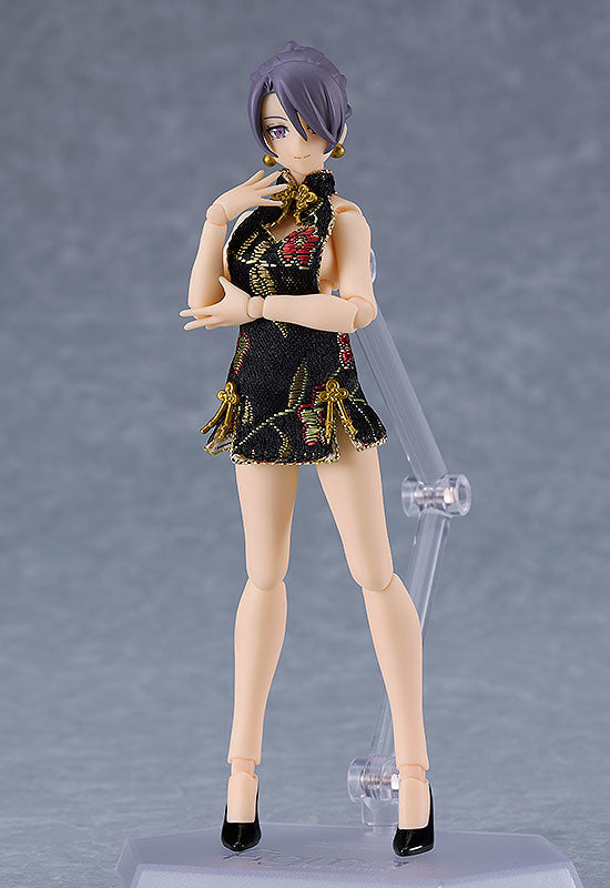 FIGMA STYLES MINI SKIRT CHINESE DRESS OUTFIT BLACK