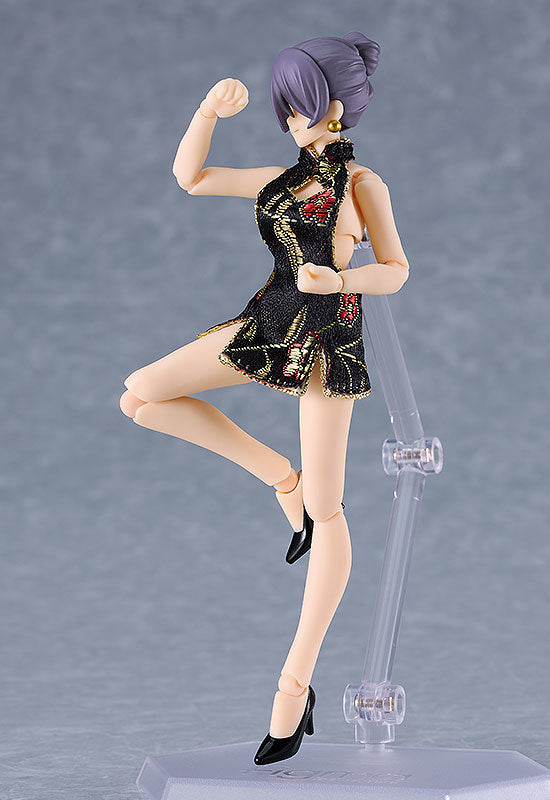 FIGMA STYLES MINI SKIRT CHINESE DRESS OUTFIT BLACK