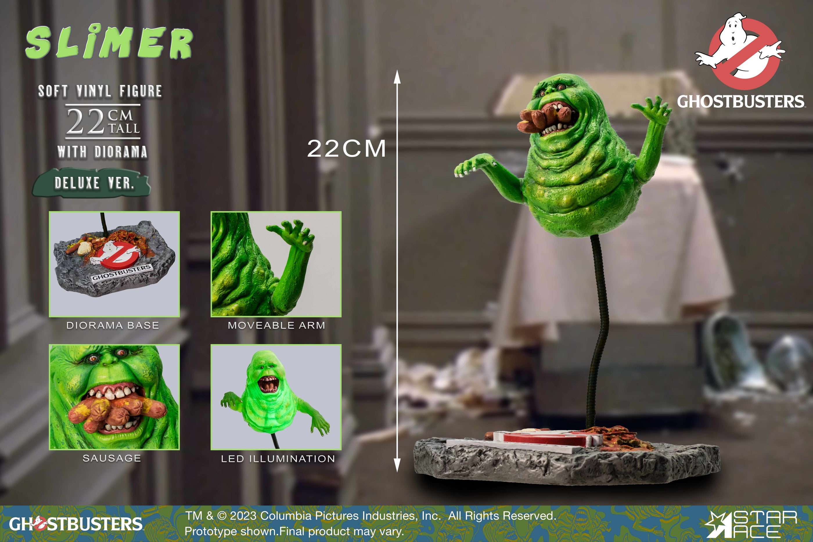 GHOSTBUSTERS SLIMER 1/8 SCALE SOFT-VINYL FIGURE DLX VER