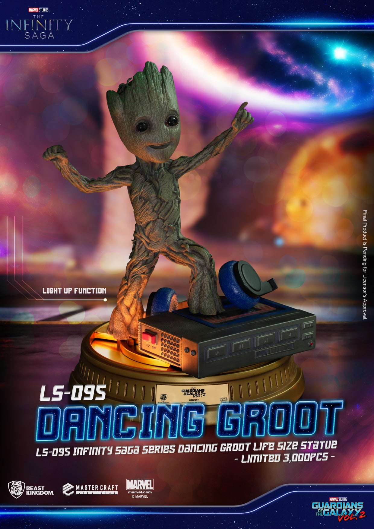 INFINITY SAGA SER LS-095 DANCING GROOT LIFE SIZE STATUE