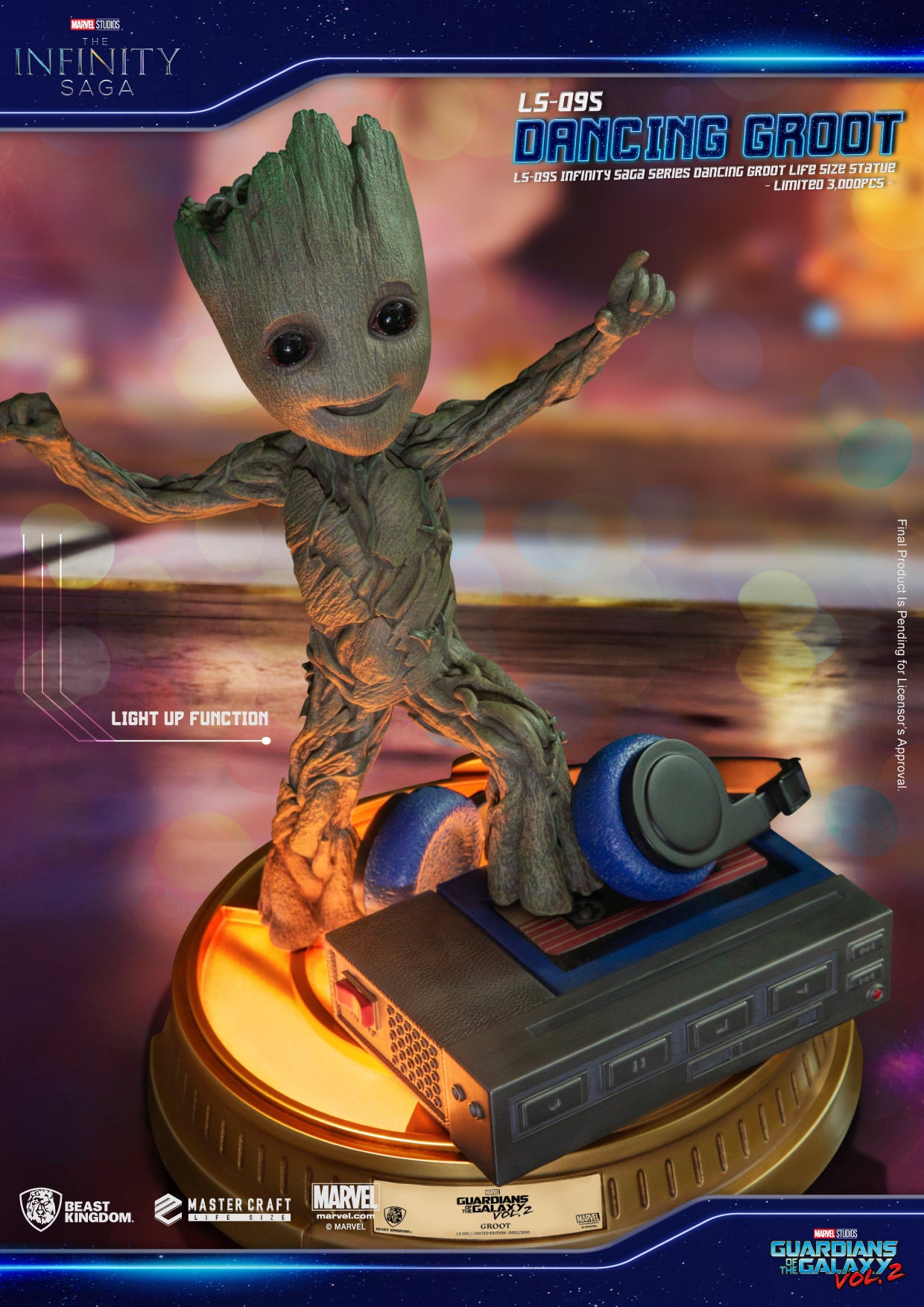 INFINITY SAGA SER LS-095 DANCING GROOT LIFE SIZE STATUE