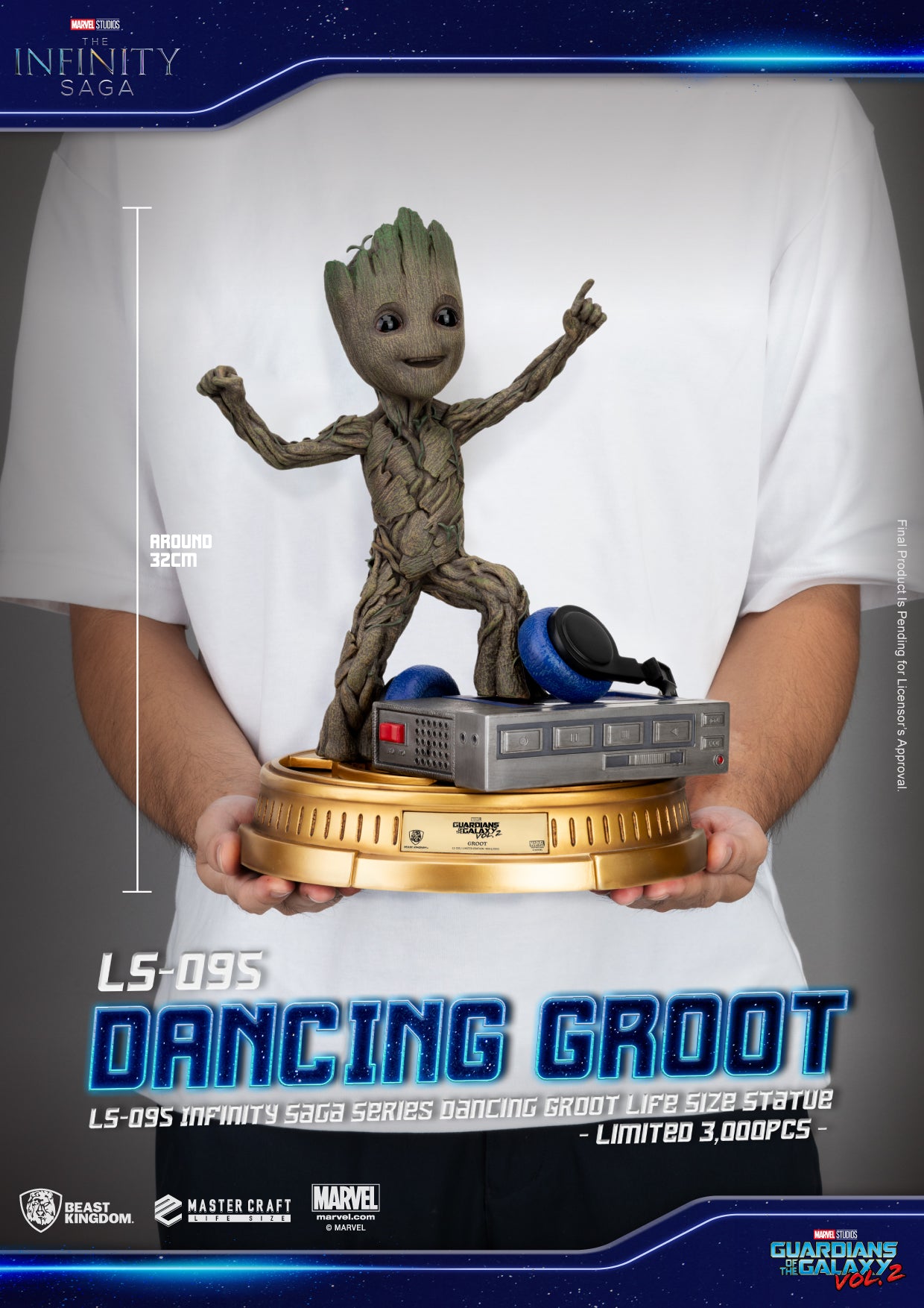 INFINITY SAGA SER LS-095 DANCING GROOT LIFE SIZE STATUE