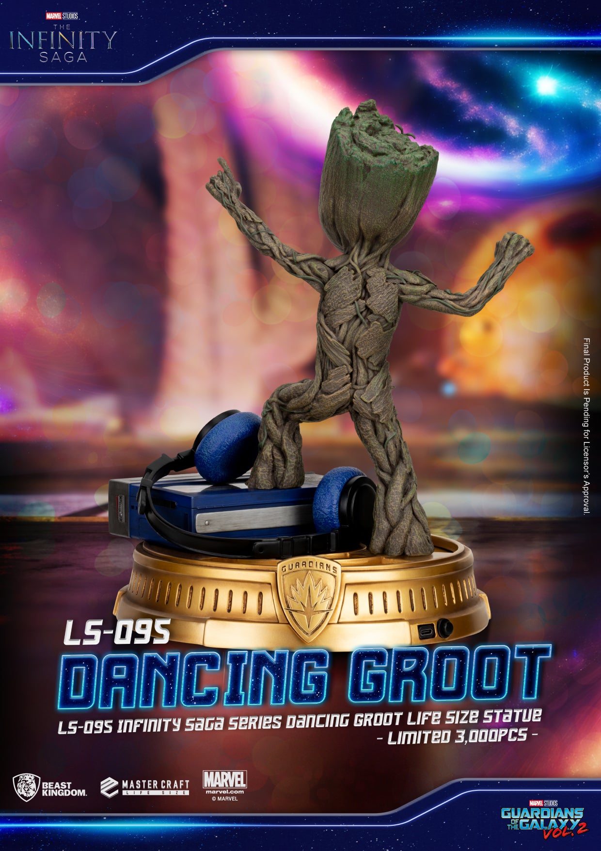 INFINITY SAGA SER LS-095 DANCING GROOT LIFE SIZE STATUE