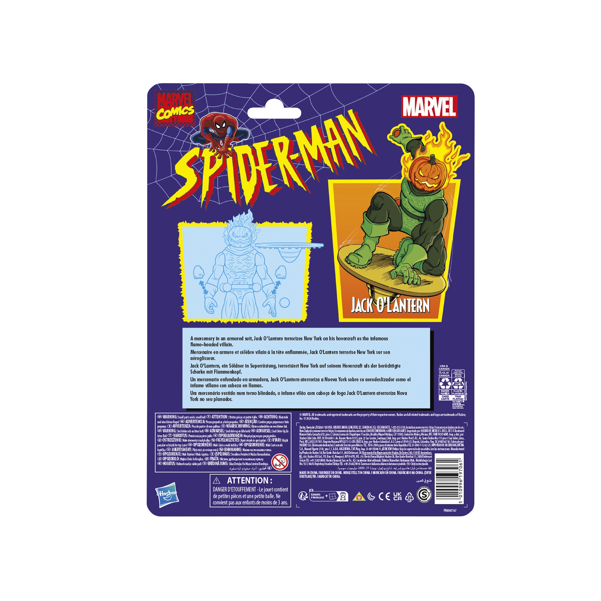 SPIDER-MAN LEGENDS RETRO JACK O LANTERN 6IN AF