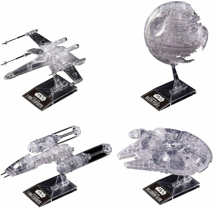 BANDAI Hobby 1/144 & 1/350 & 1/2700000 STAR WARS: RETURN OF THE JEDI CLEAR VEHICLE SET