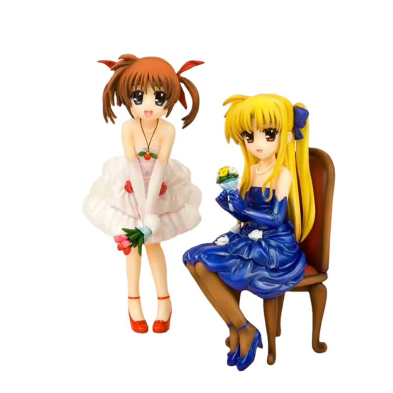 KOTOBUKIYA Ani Statue - Magical Girl Lyrical Nanoha - Nanoha Takamachi & Fate Testarossa Dress Ver