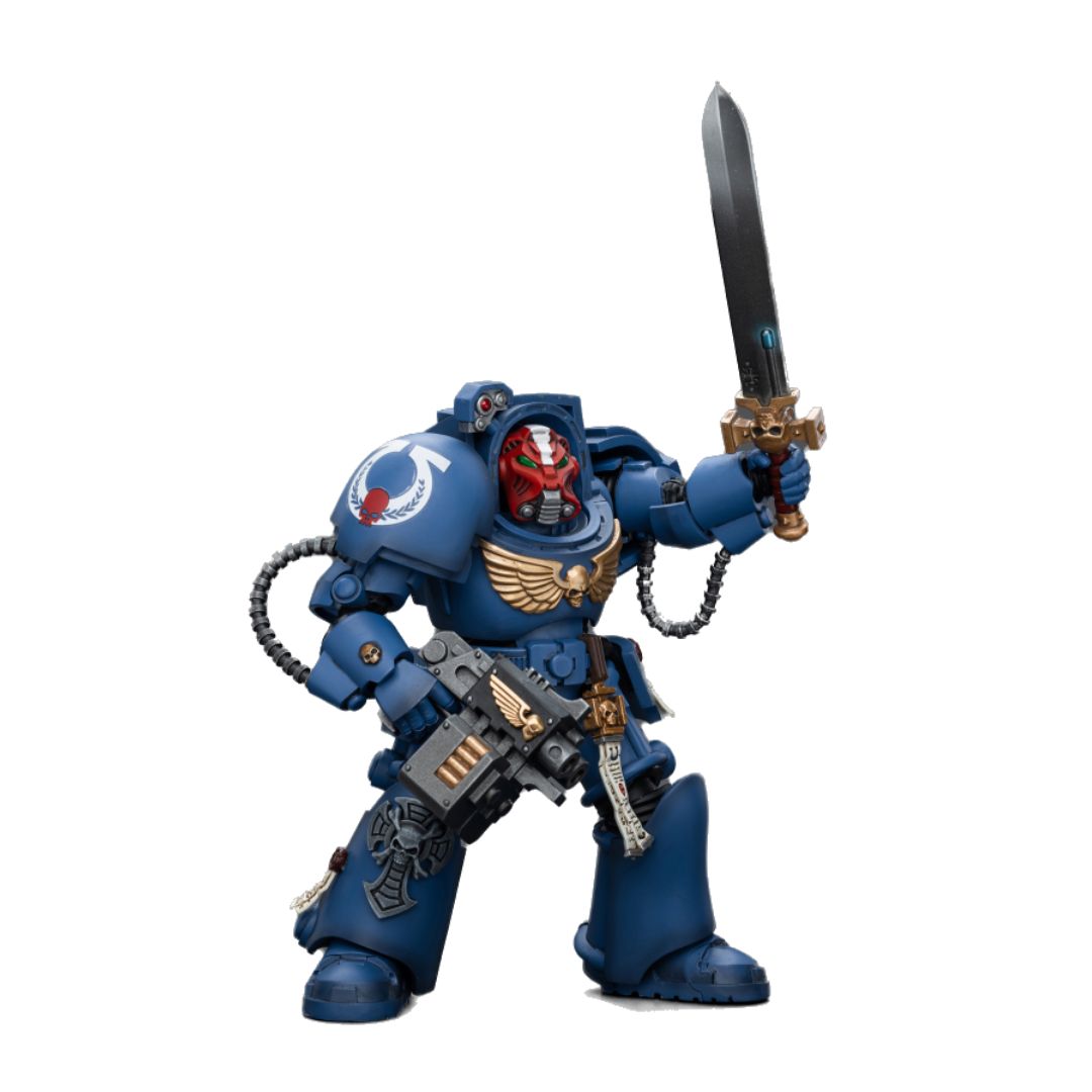 Joy Toy Ultramarines Terminator Squad Sergeant with Power Sword and Teleport Homer