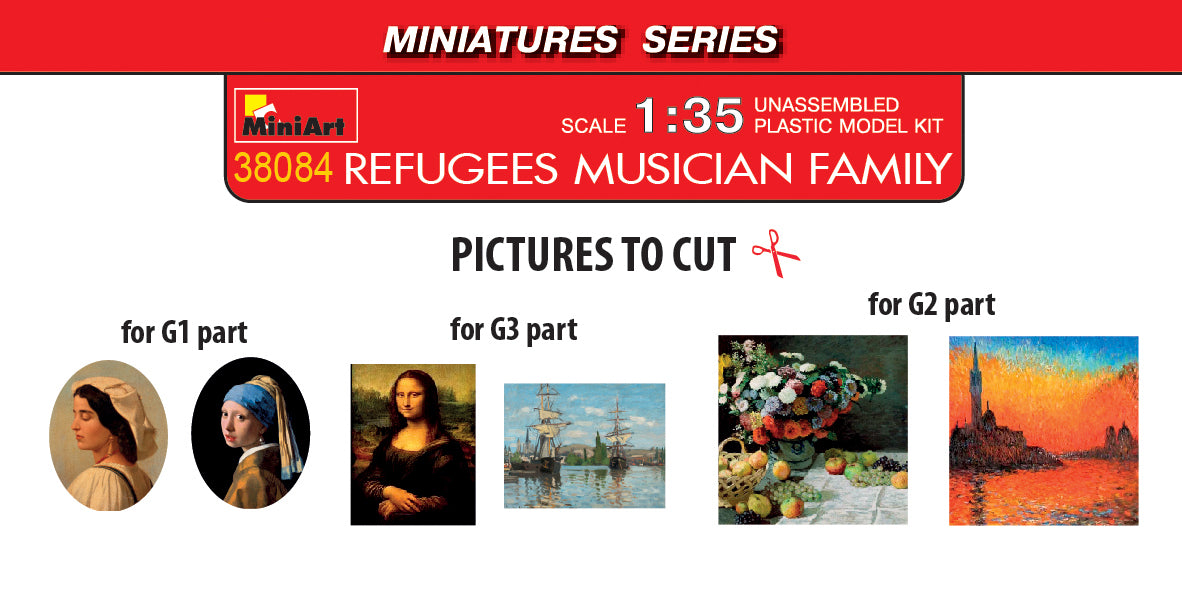 MiniArt 1/35 Refugees. Musician Family