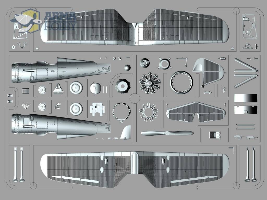 Arma Hobby 1/48 PZL P.11c Aircraft Expert Set