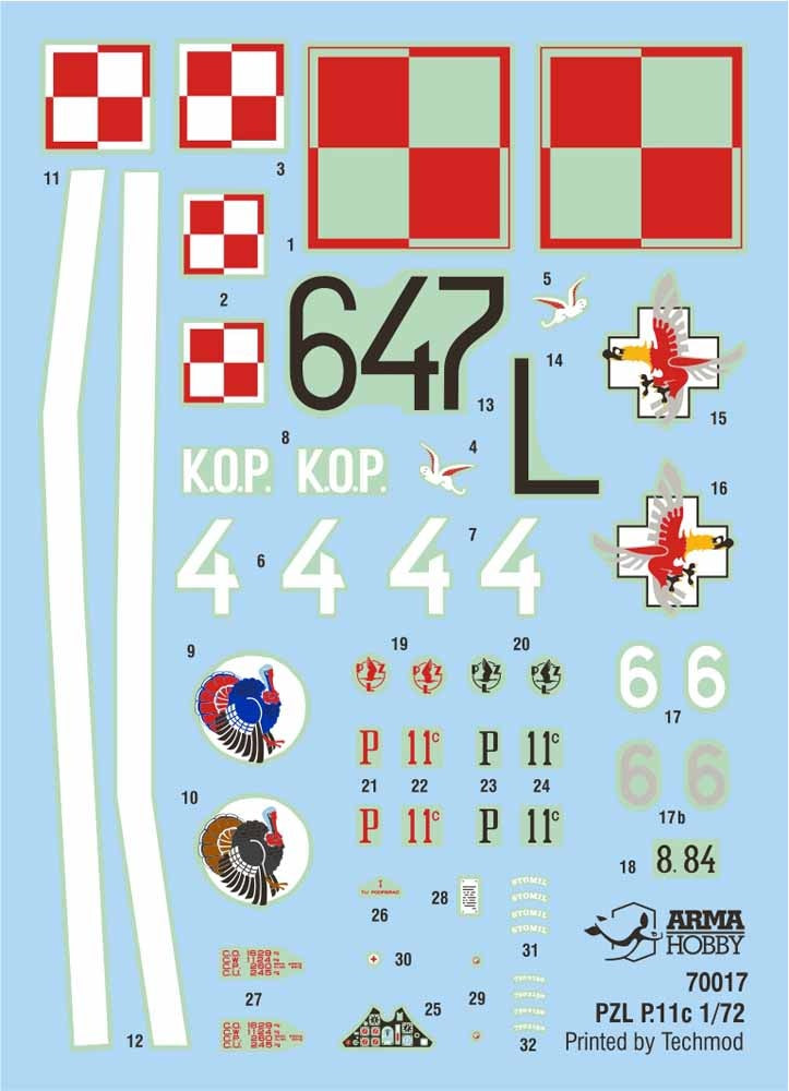 Arma Hobby 1/72 PZL P.11c 'Kresy' Model Kit