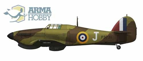 Arma Hobby 1/72 Hurricane Mk I Trop Model Kit