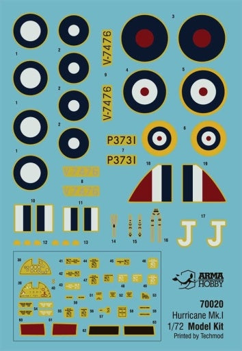 Arma Hobby 1/72 Hurricane Mk I Trop Model Kit