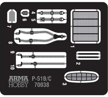 Arma Hobby 1/72 P-51 B/C Mustang Expert Set